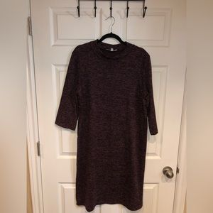 CLEO | Knit Mock Neck Midi Dress XXL PETITE